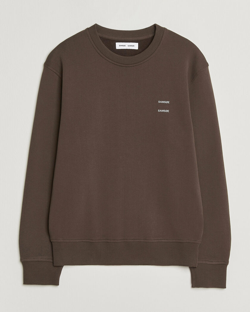Samsøe Samsøe Joel Organic Cotton Sweatshirt Turkish Coffee – Brun