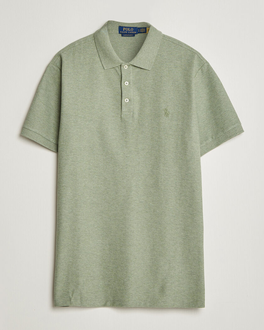 Polo Ralph Lauren Honeycomb Texture Polo Greenery Heather – Grøn