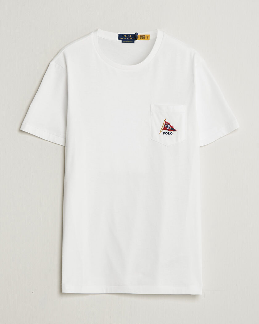 Polo Ralph Lauren Backprint Pocket Tee Newport Bear/White – Hvid