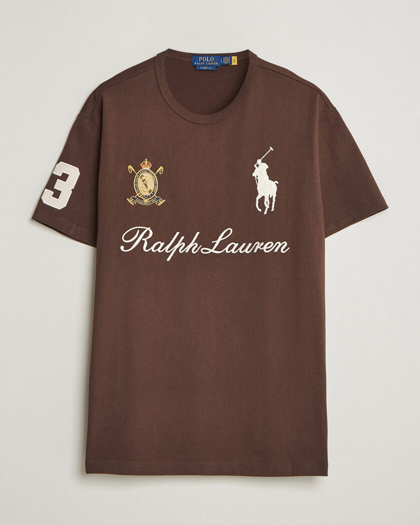 Polo Ralph Lauren Classic Fit Team T-shirt Nutmeg Brown – Brun