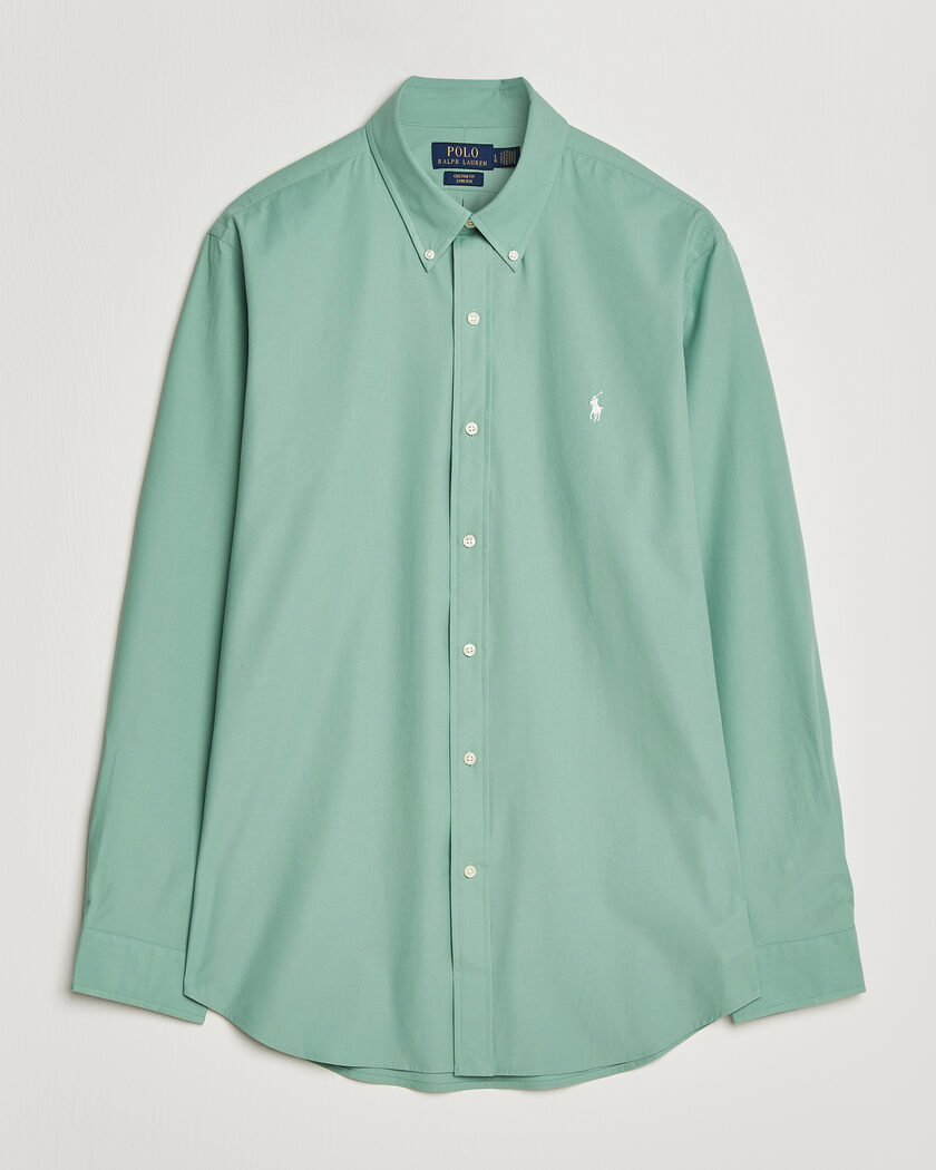 Polo Ralph Lauren Custom Fit Poplin Shirt Faded Mint – Grøn