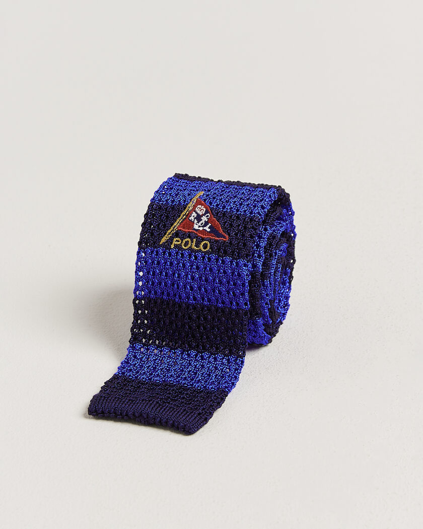 Polo Ralph Lauren Club Stripe Naval Tie Navy/Black – Blå