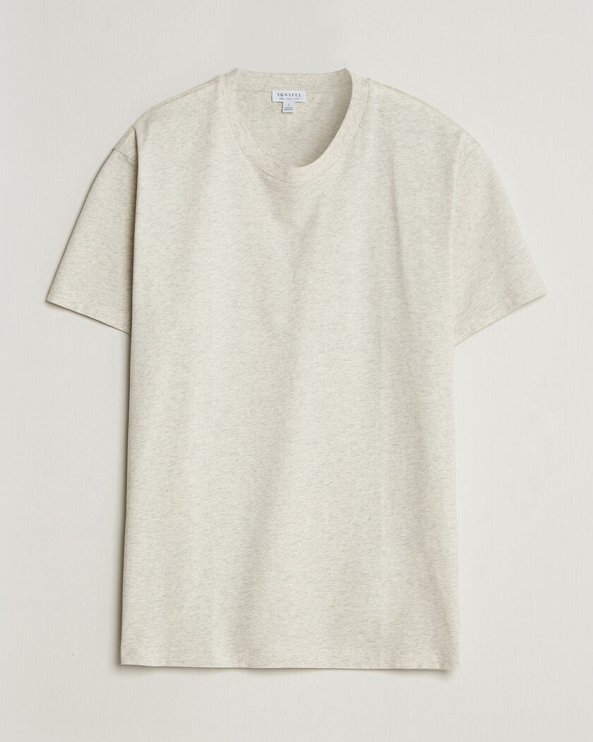 Sunspel Riviera Midweight T-Shirt Archive White – Hvid