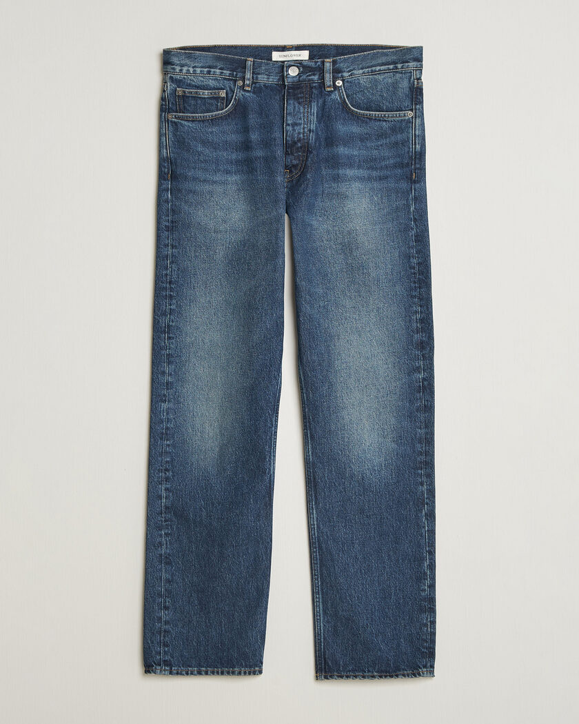 Sunflower New Standard Jeans Dark Blue Worn – Blå