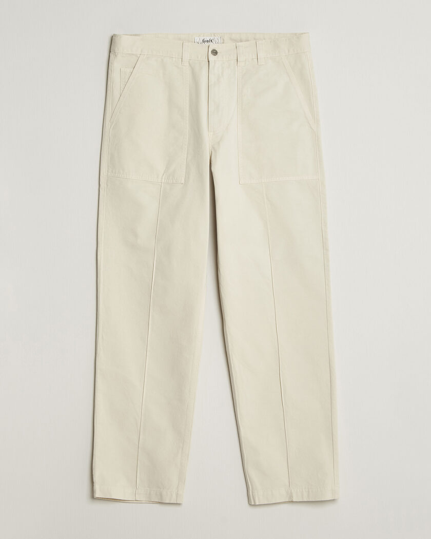 Forét Searcher Fatigue Pants Cloud – Hvid