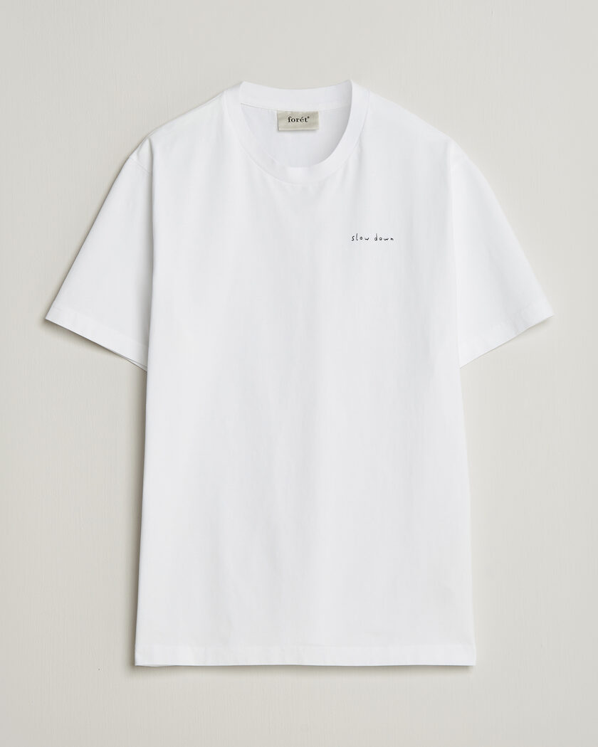 Forét Slow Down T-Shirt White – Hvid