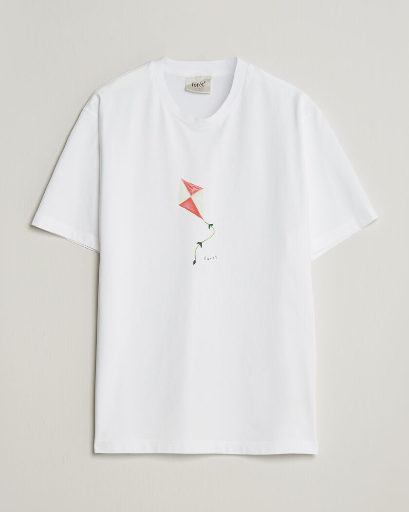  Forét Fly T-Shirt White – Hvid