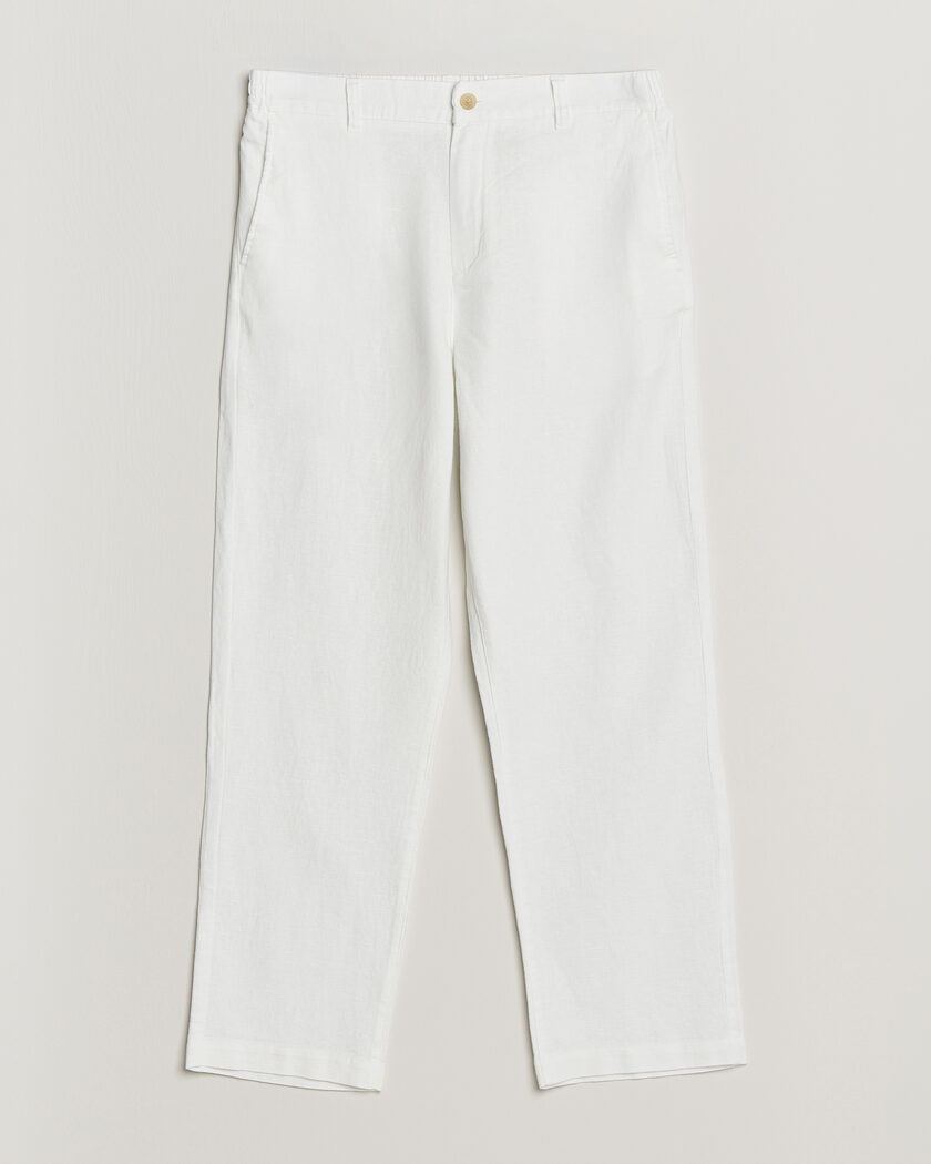 LES DEUX Linen Comfort Suit Pants White – Hvid