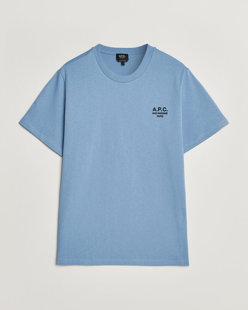 A.P.C. Rue Madame T-Shirt Light Blue – Blå