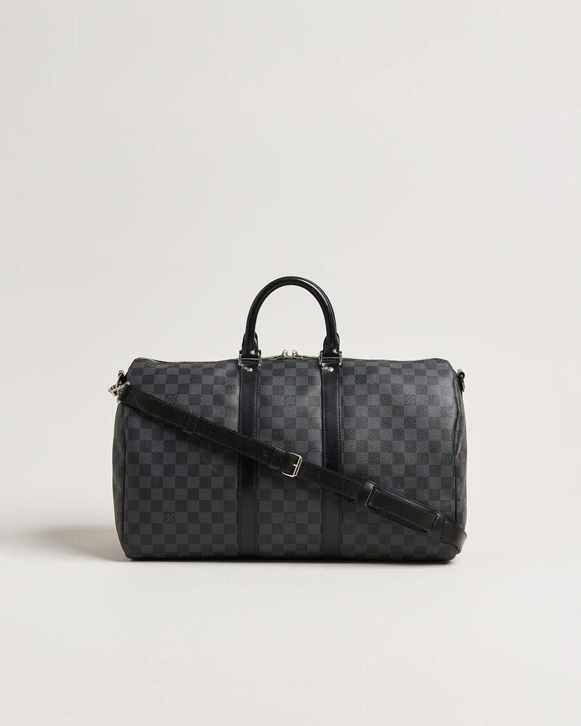 Louis Vuitton Pre-Owned Keepall 45 Bandouliére Damier Graphite – Grå