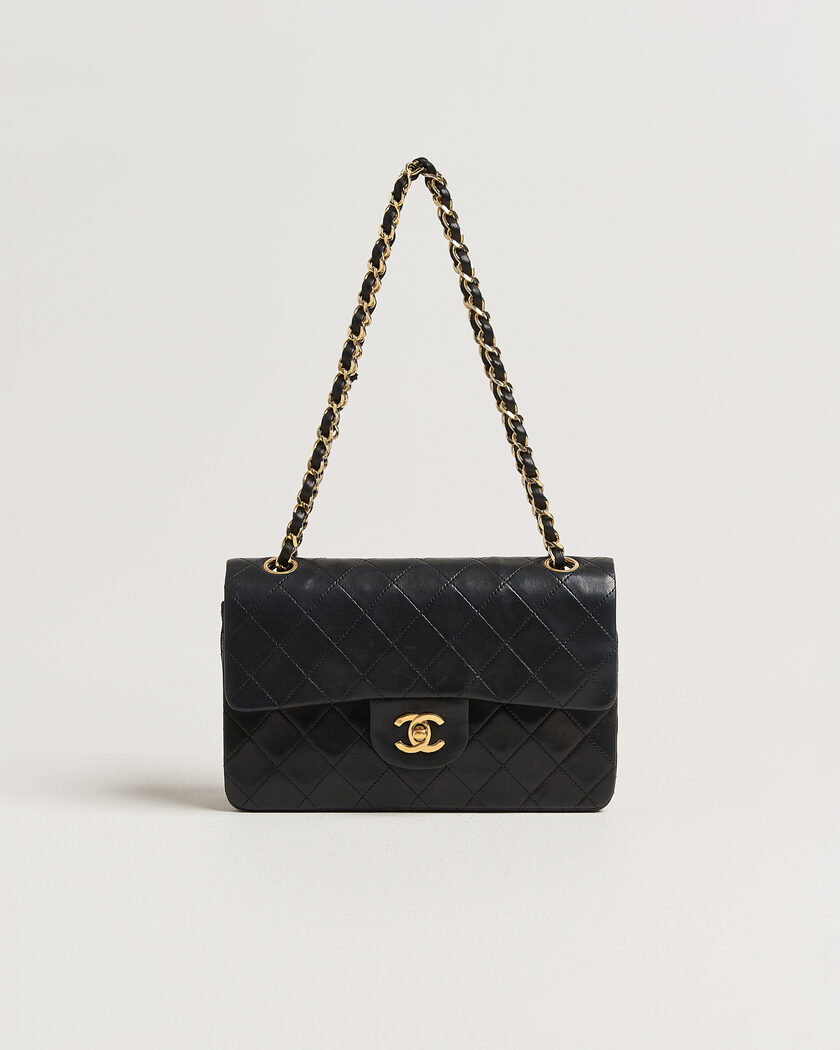 Chanel Pre-Owned Classic Small Double Flap Bag Black – Sort