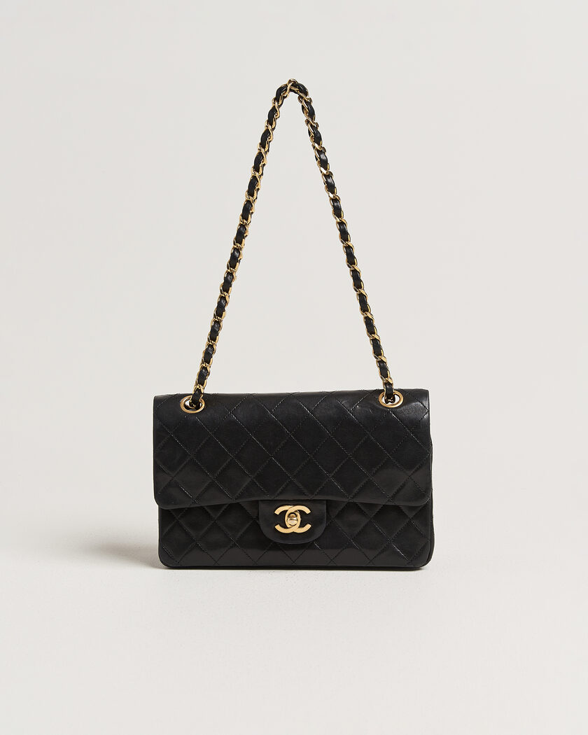 Chanel Pre-Owned Classic Small Double Flap Bag Black – Sort