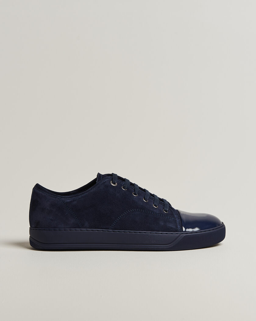 Lanvin DBB1 Patent Cap Toe Sneakers Navy/Navy – Blå