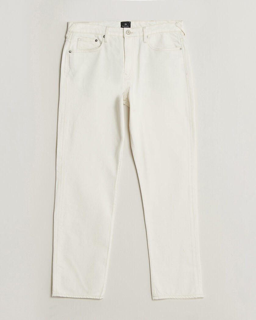 PS Paul Smith Relaxed Tapered Fit Jeans Off White – Hvid