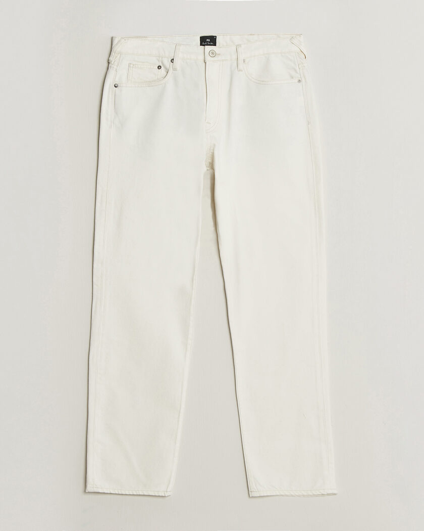 PS Paul Smith Relaxed Tapered Fit Jeans Off White – Hvid