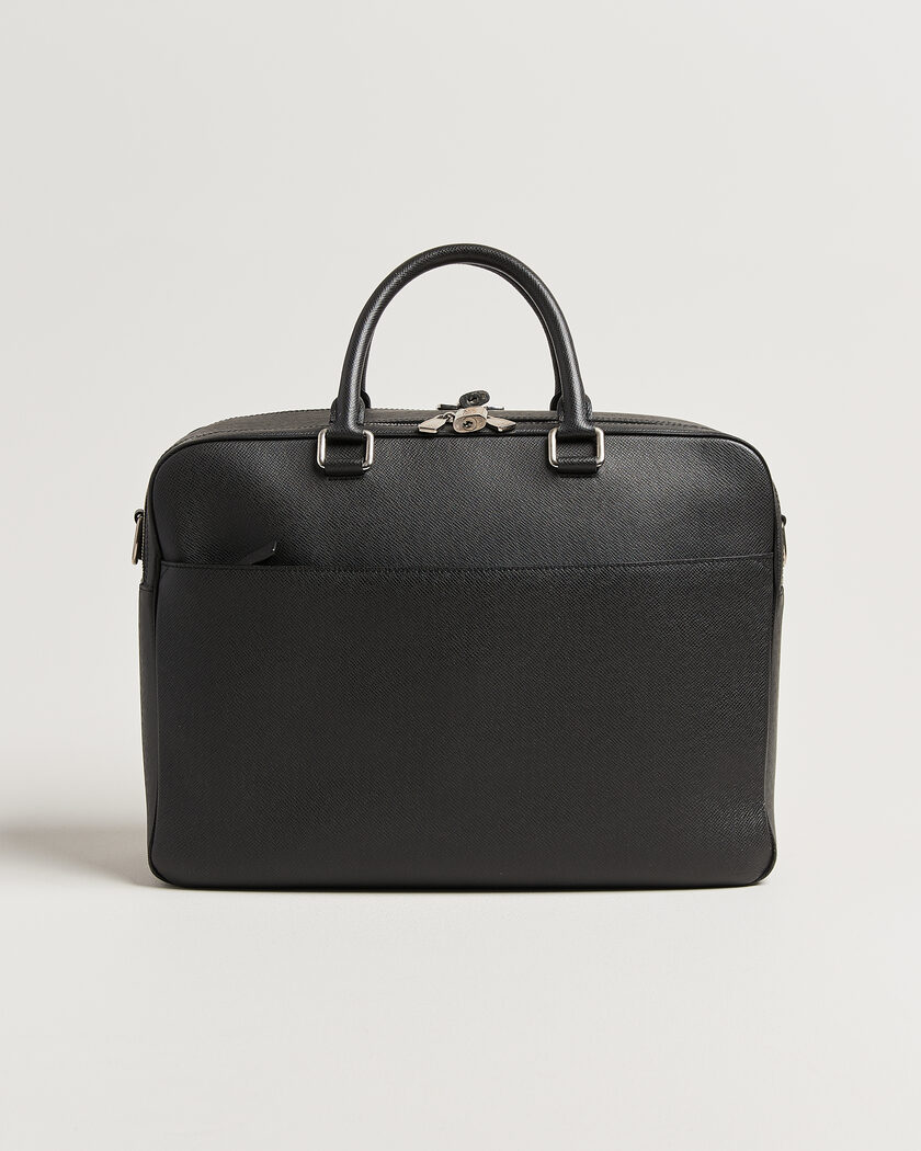 Louis Vuitton Pre-Owned Overnight Bag Taiga Leather Black – Sort