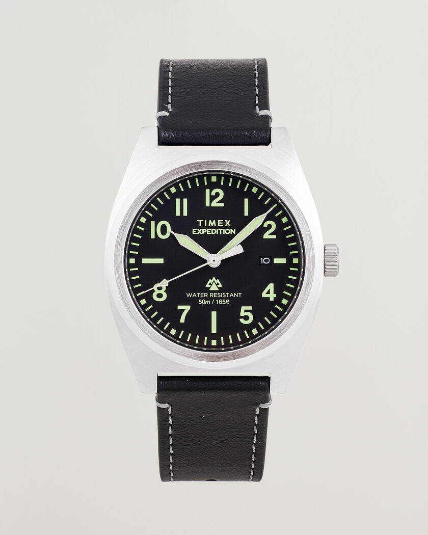 Timex Expedition North Capstone Leather Strap 39mm Black Dial – Sort