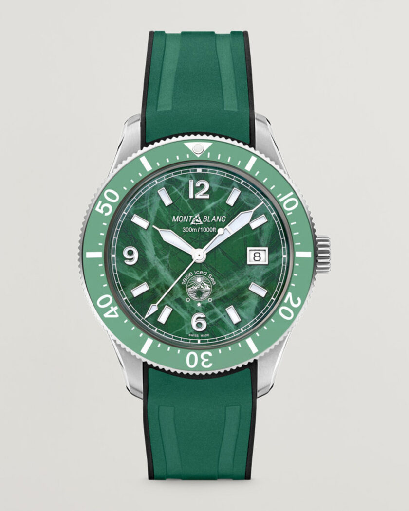 Montblanc Iced Sea Automatic Date Rubber Strap Green – Grøn