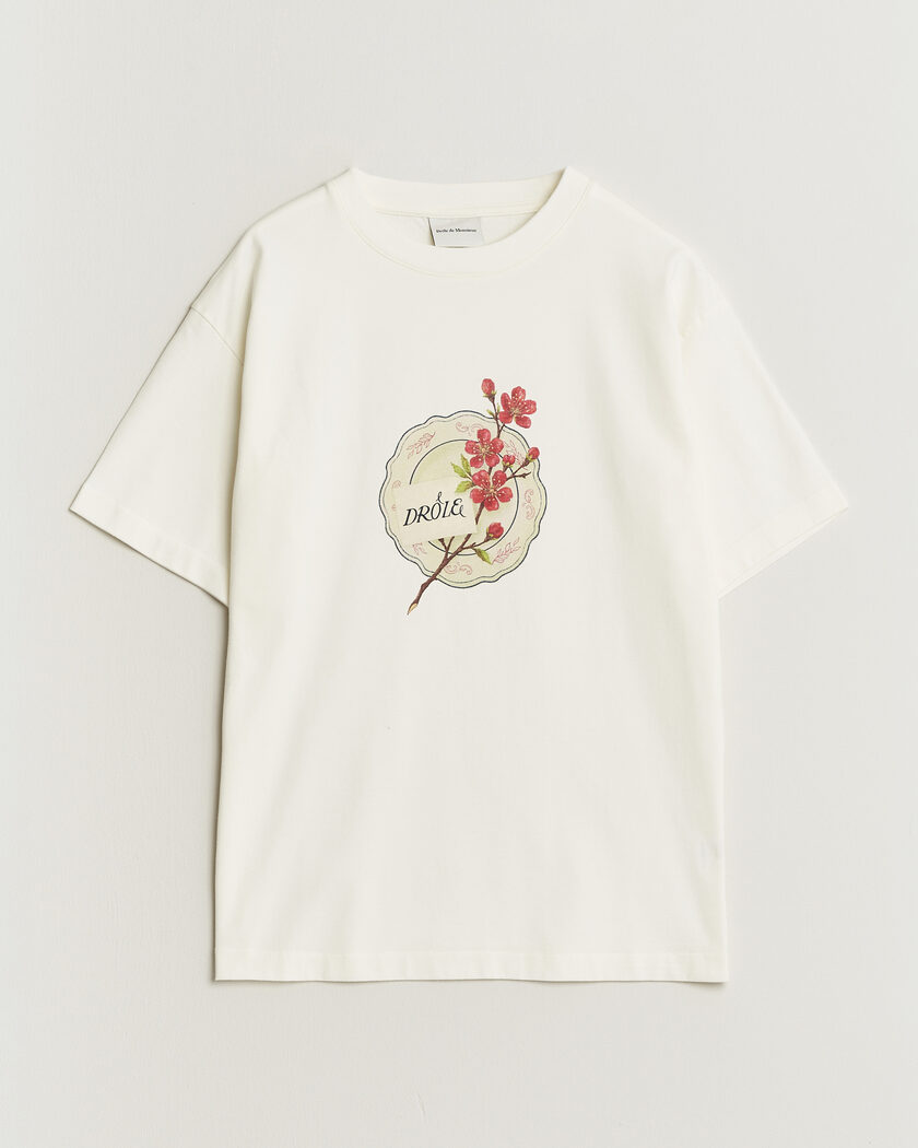 Drôle de Monsieur Porcelaine T-shirt Off White – Hvid