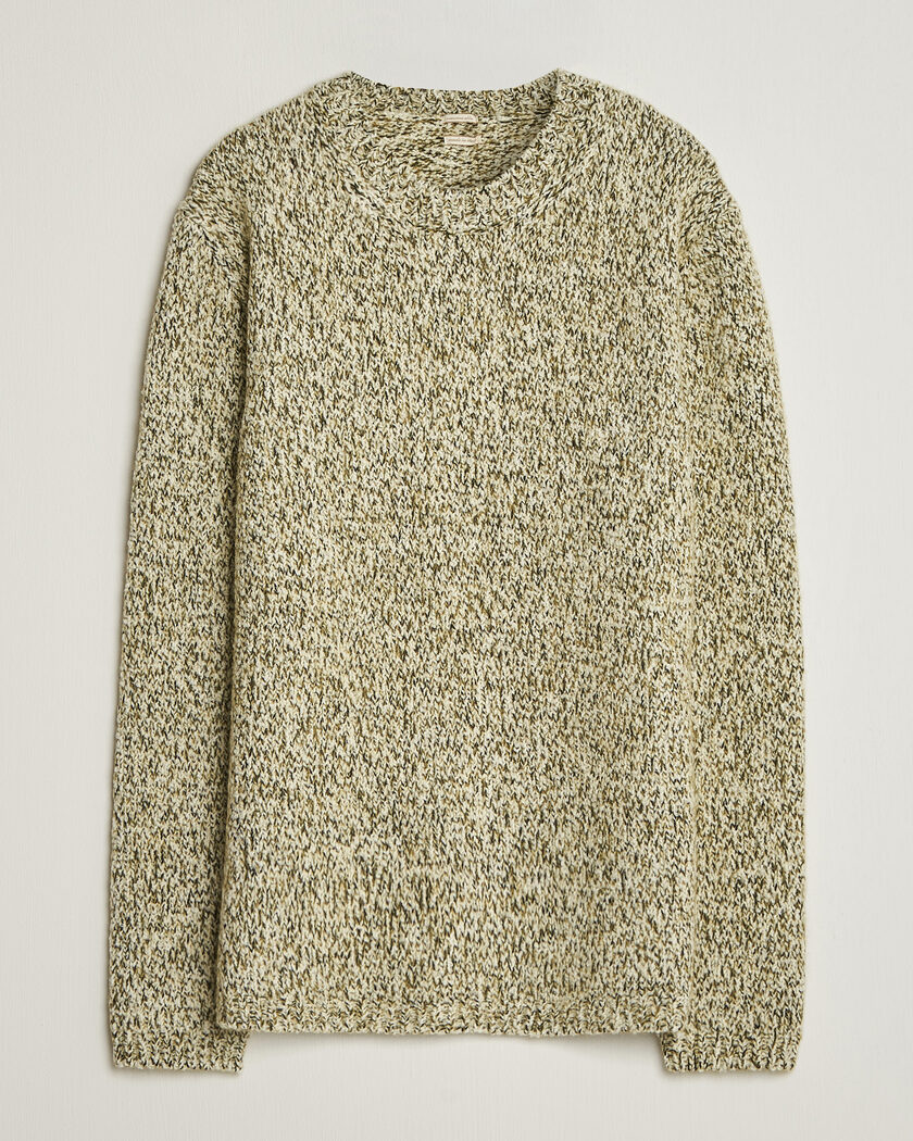 Massimo Alba Chad Mouline Sweater Olive – Grøn