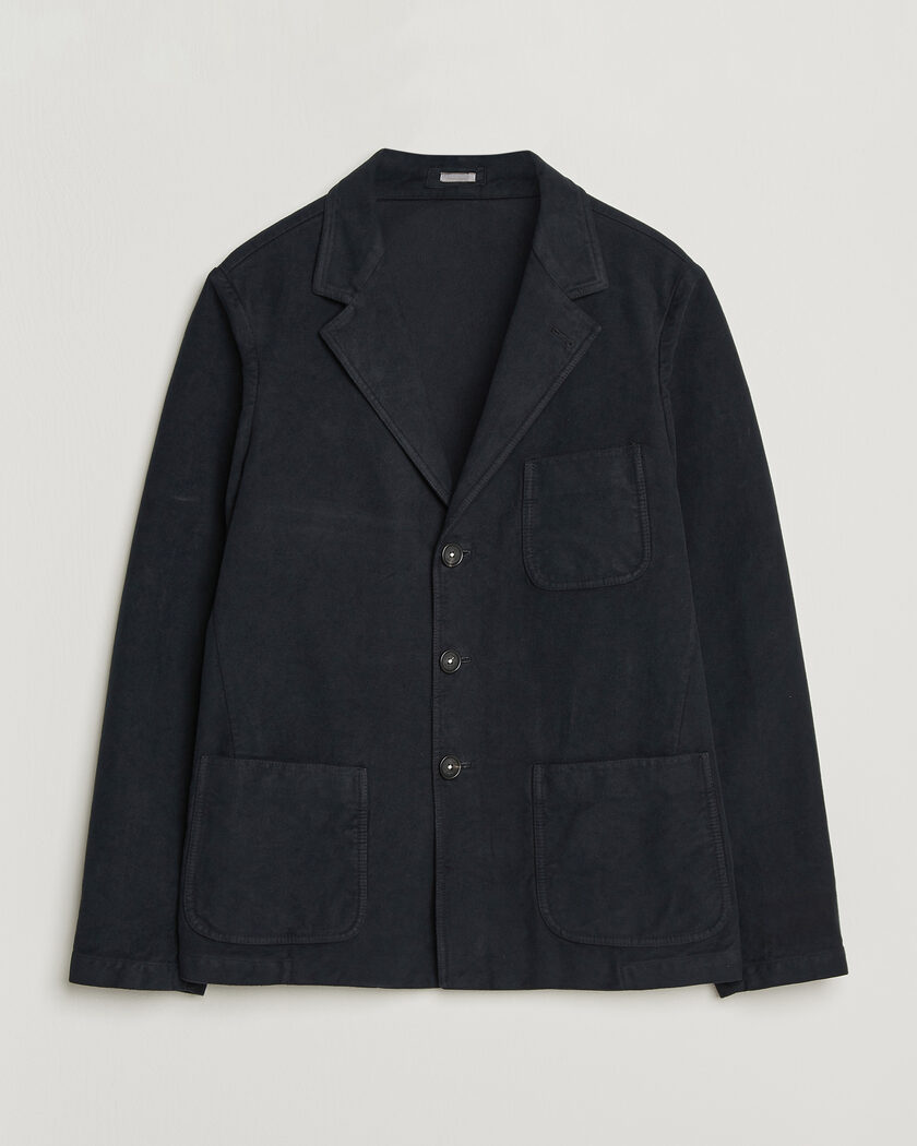 Massimo Alba Baglietto Moleskine Jacket Navy – Blå