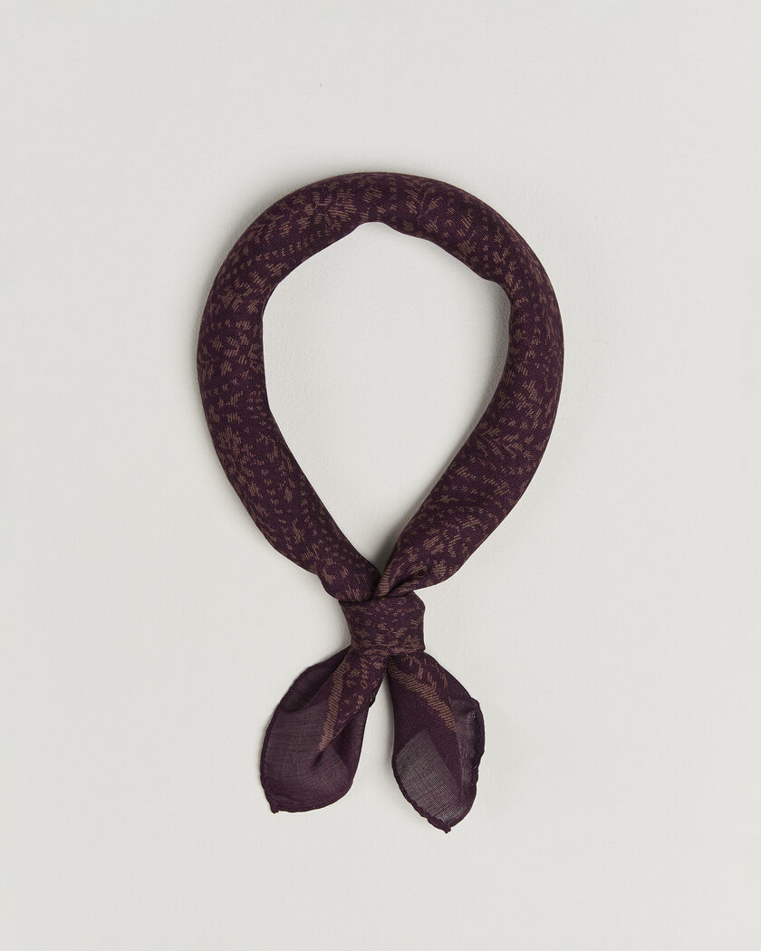 Massimo Alba Cashmere/Silk Bandana Burgundy – Rød