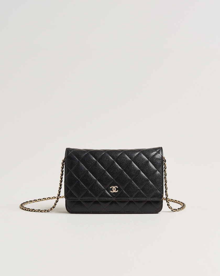 Chanel Pre-Owned Wallet On Chain Caviar Leather Black – Sort