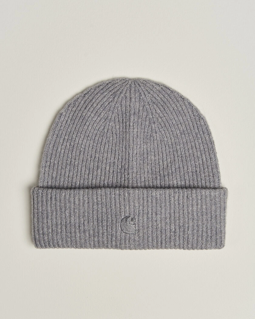 Carhartt WIP Curtis Tonal Logo Beanie Shady Grey – Grå