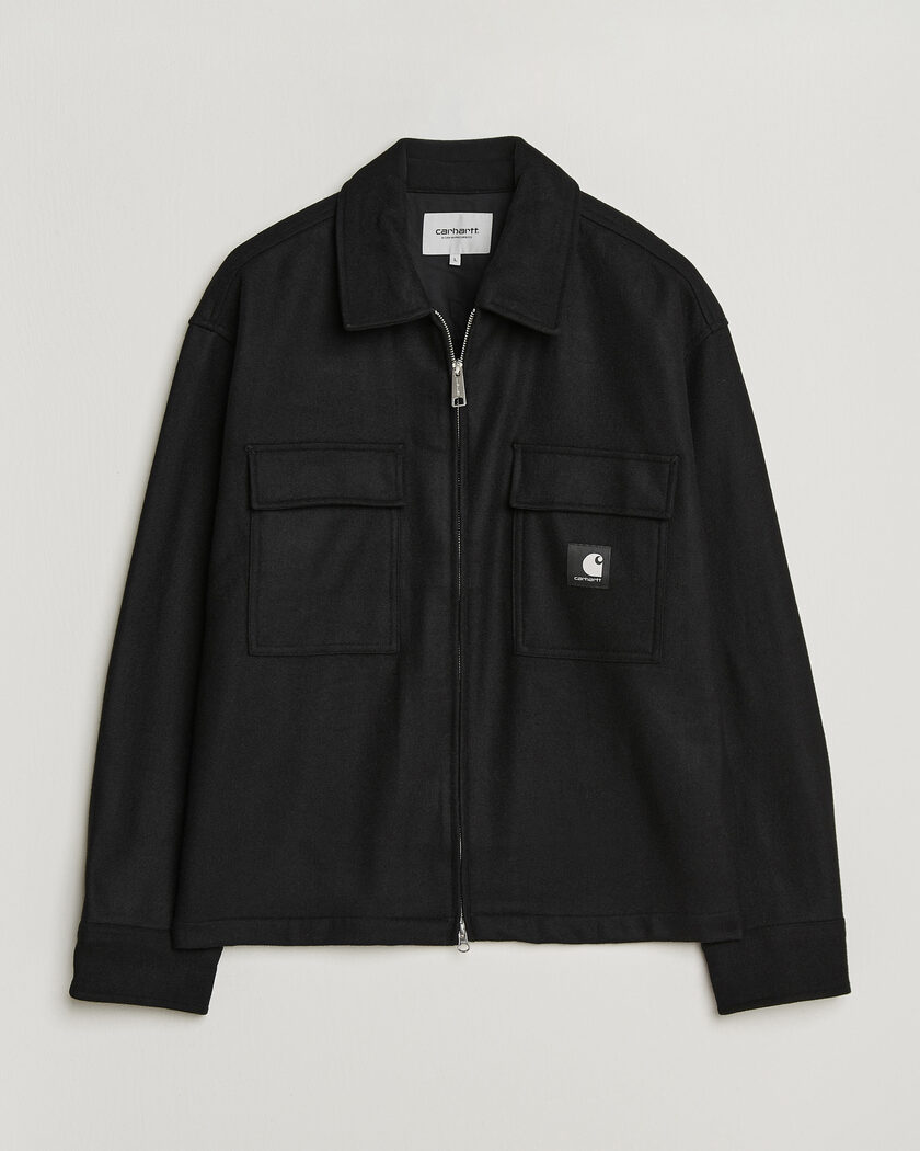 Carhartt WIP Atoka Wool Zip Shirt Jacket Black – Sort
