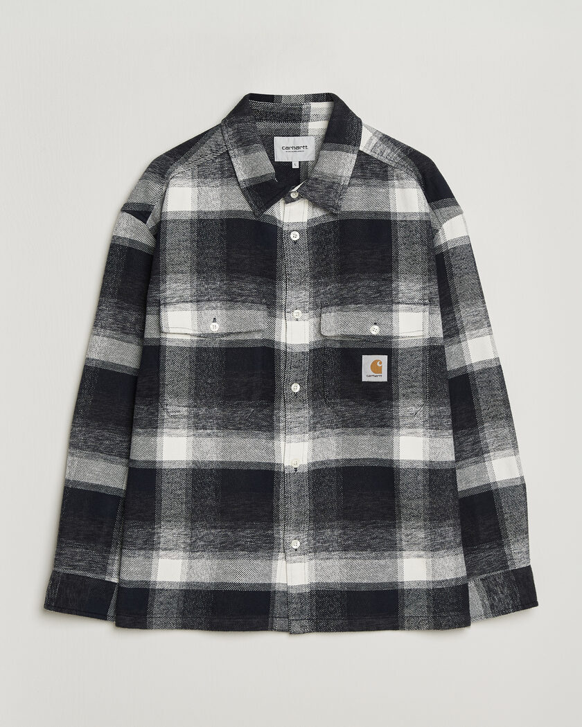 Carhartt WIP Esterson Checked Shirt Dark Navy – Blå