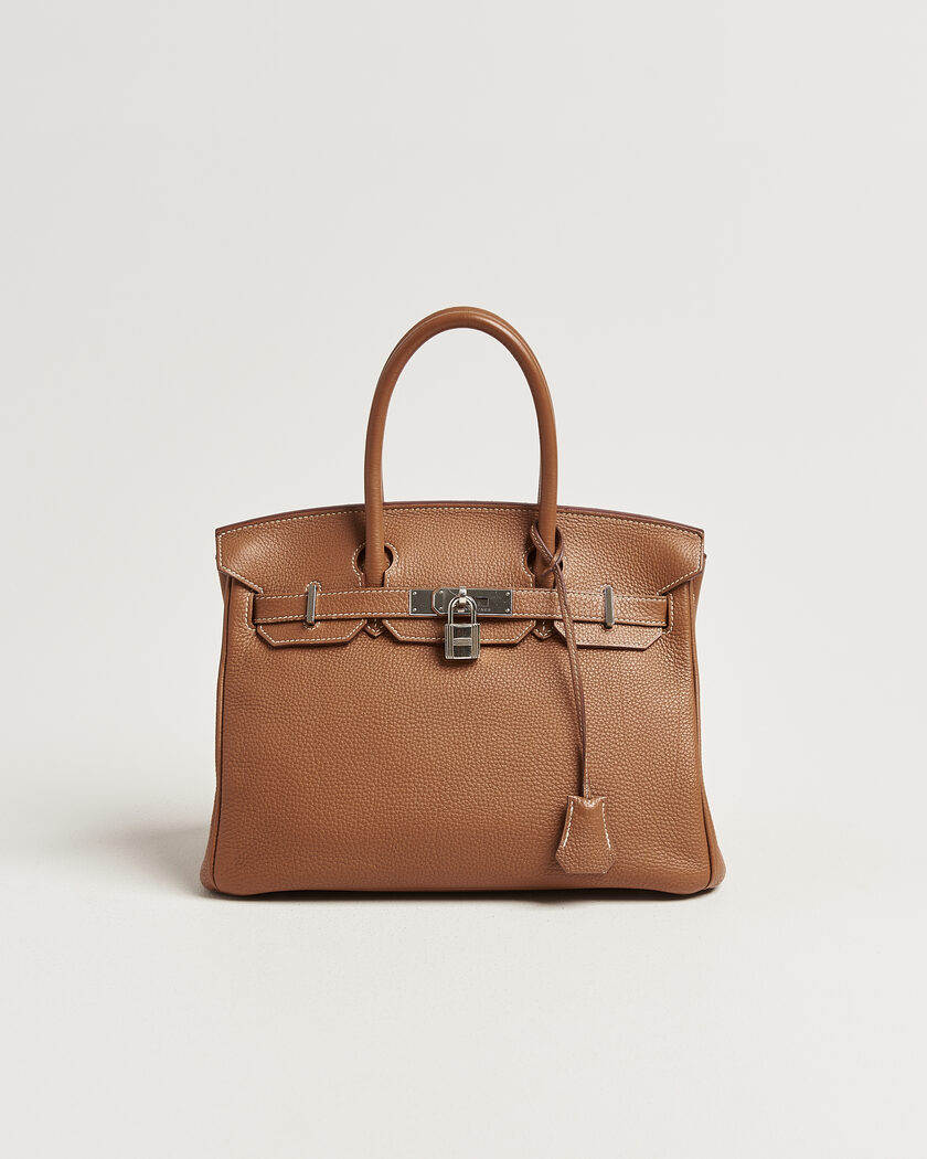 Hermès Pre-Owned Birkin 30 Togo Leather Gold – Brun