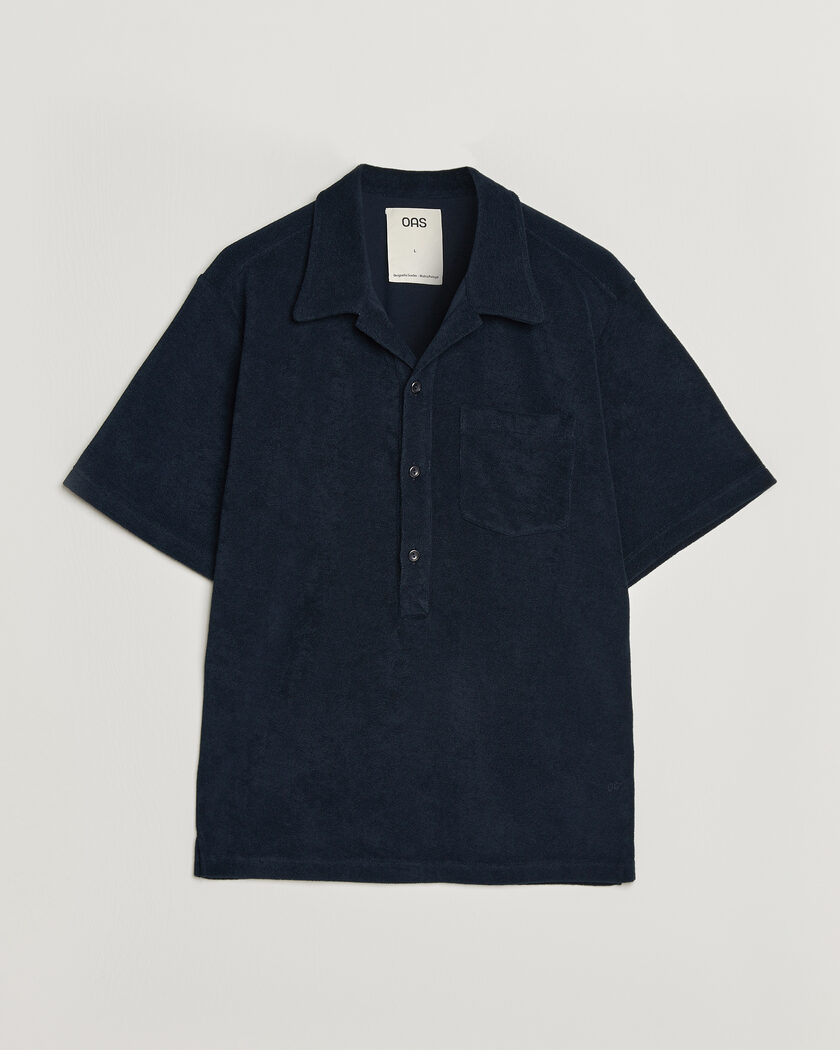 OAS Novo Regular Fit Terry Polo Dark Blue – Blå
