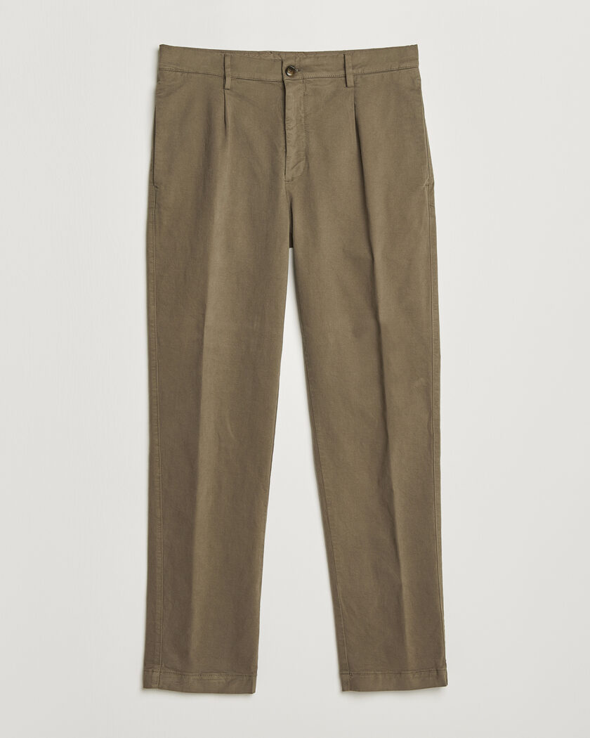 Canali Cotton/Cashmere Chinos Taupe – Brun