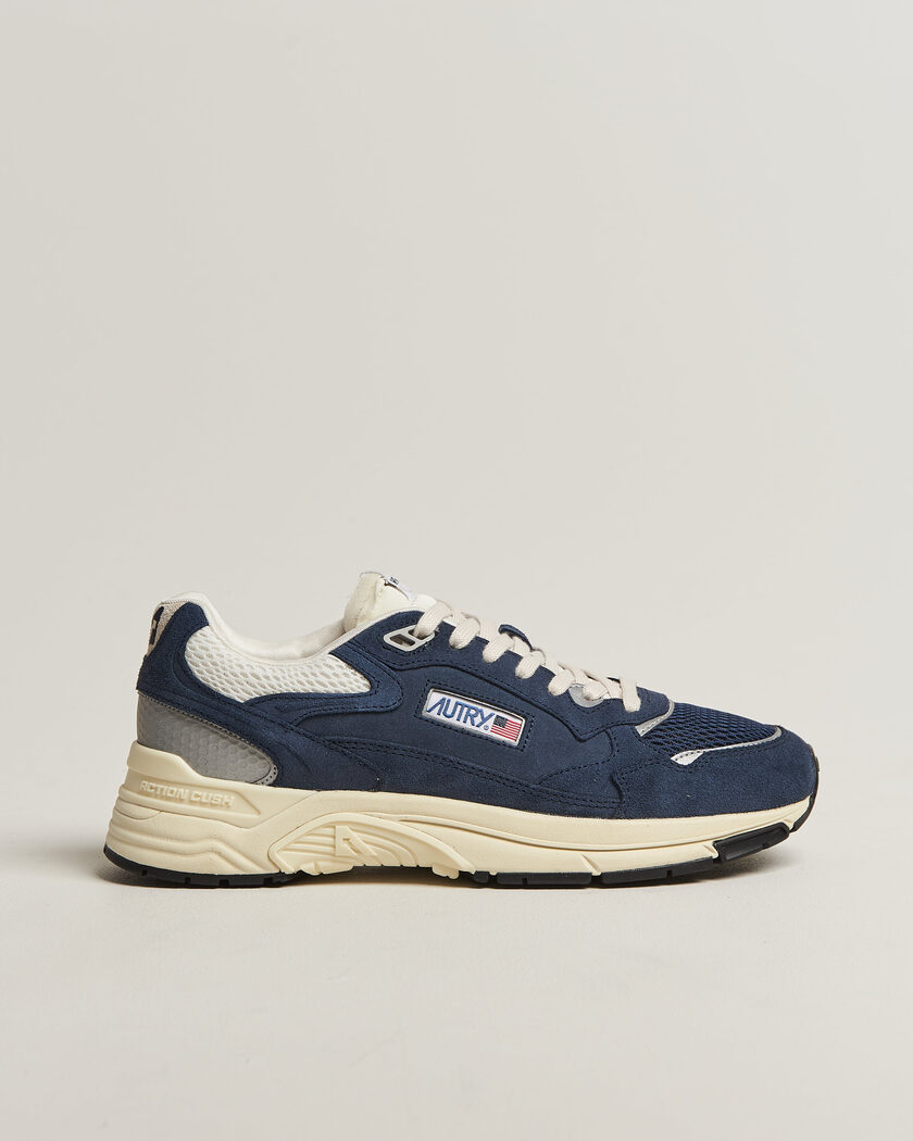 Autry Hyperway Low Suede Running Sneaker Black – Sort