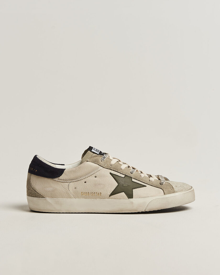 Golden Goose Super-Star Sneakers Cream/Grey – Grå