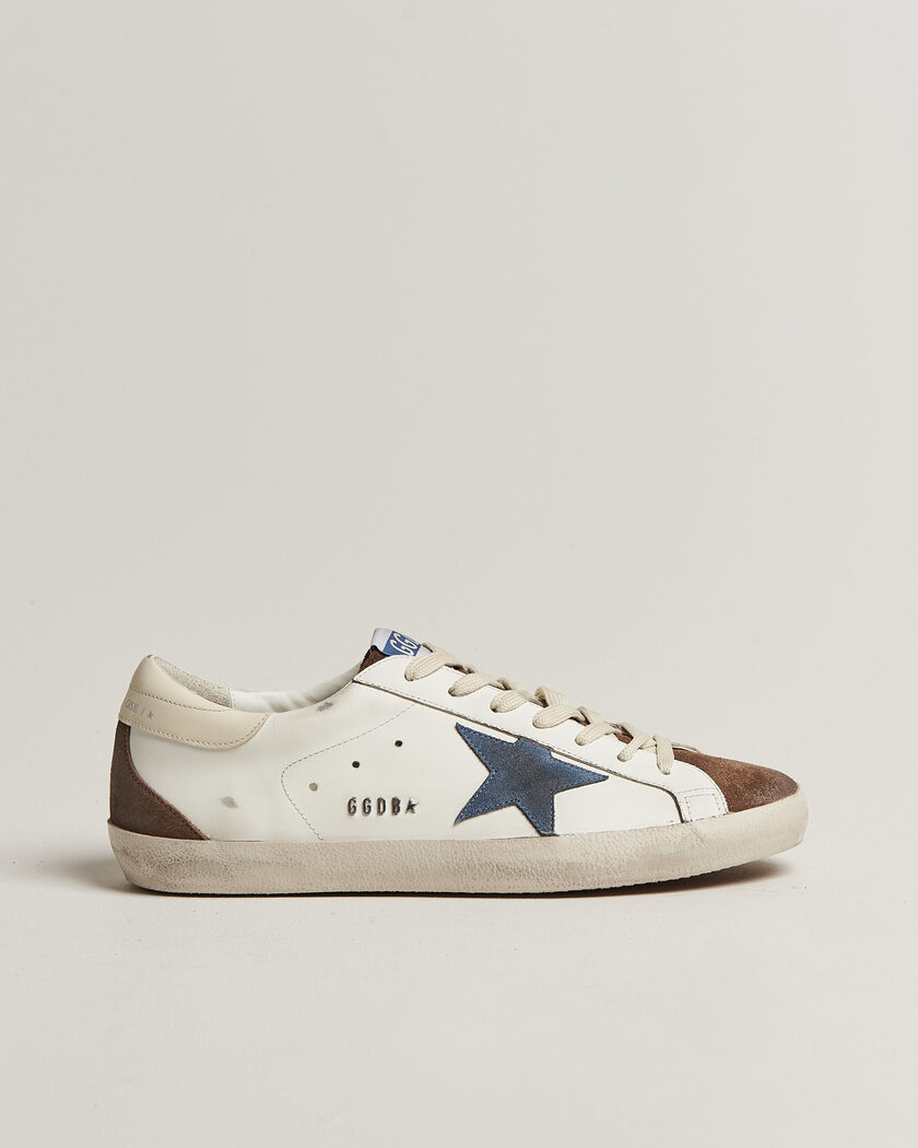 Golden Goose Super-Star Sneakers White/Denim – Hvid