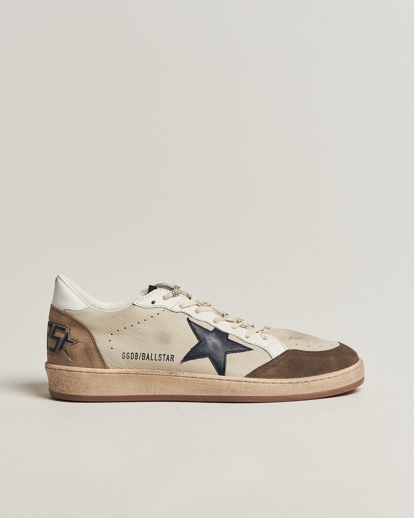 Golden Goose Ball Star Sneakers Cream/Grey – Hvid