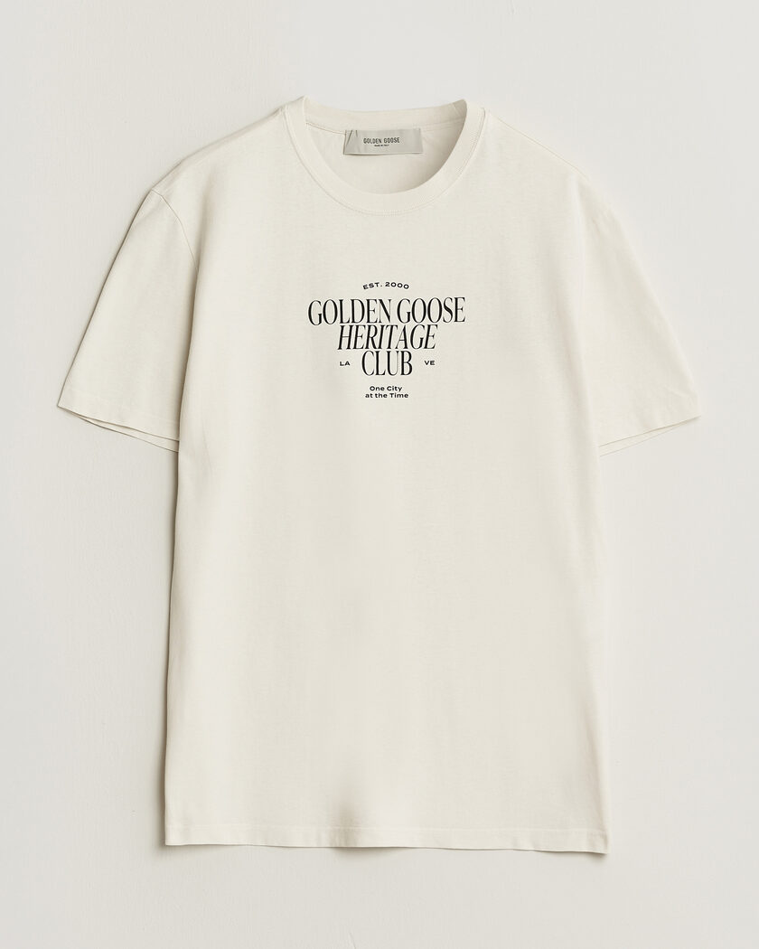 Golden Goose Journey Print T-Shirt Heritage White – Hvid