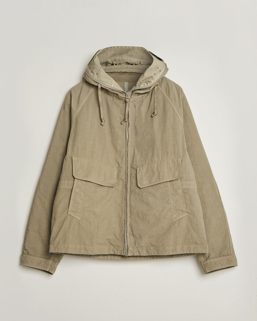 C.P. Company Heavy Nylon Twill Down Padded Jacket Light Grey – Grøn