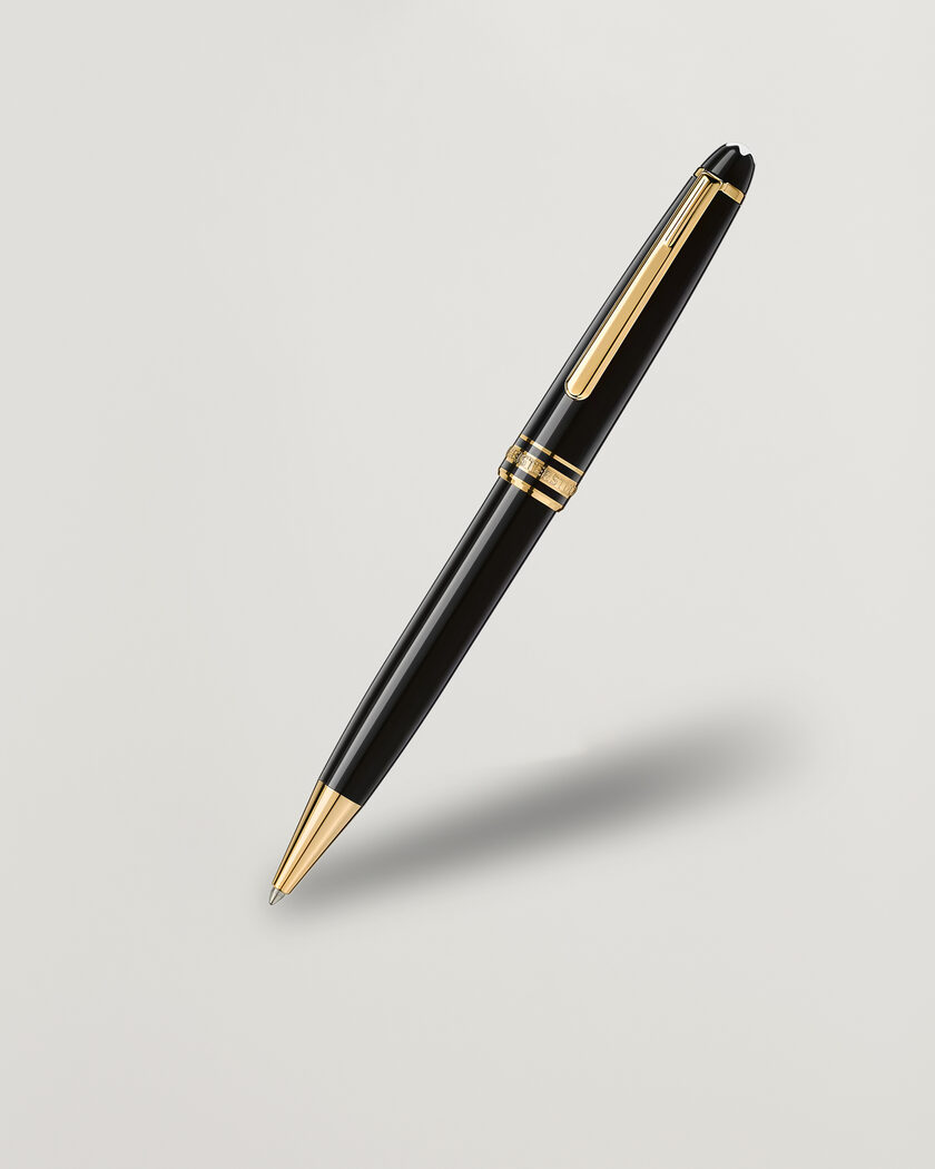 Montblanc Meisterstück Gold-Coated Midsize Ballpoint – Sort