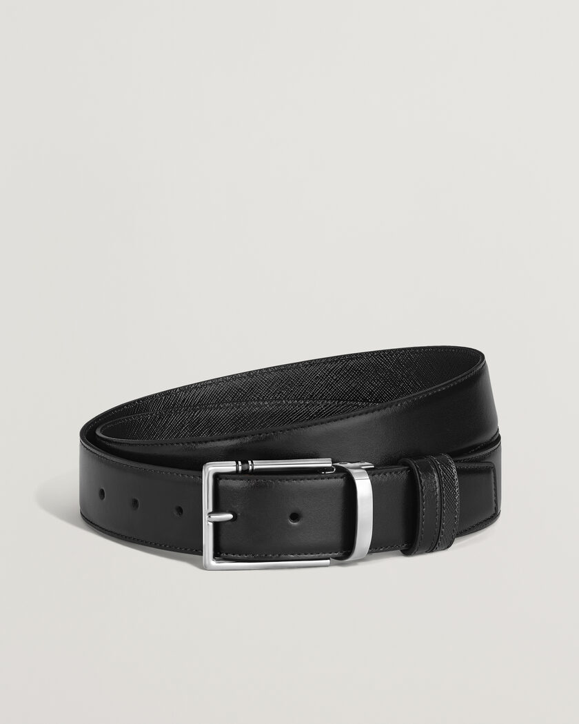Montblanc 35mm Reversible Calf/Sartorial Belt Black – Sort