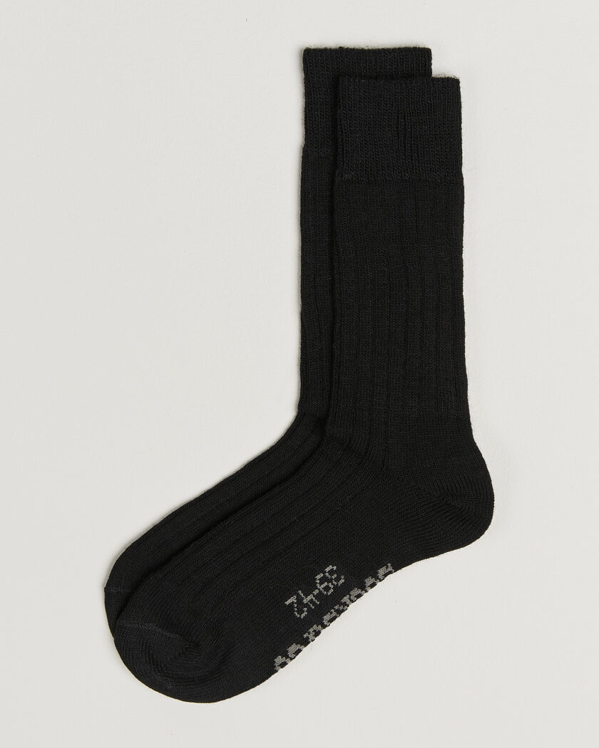 Alpacasocks & Co 2-Pack Ribbed Alpacka Wool Socks Black – Sort