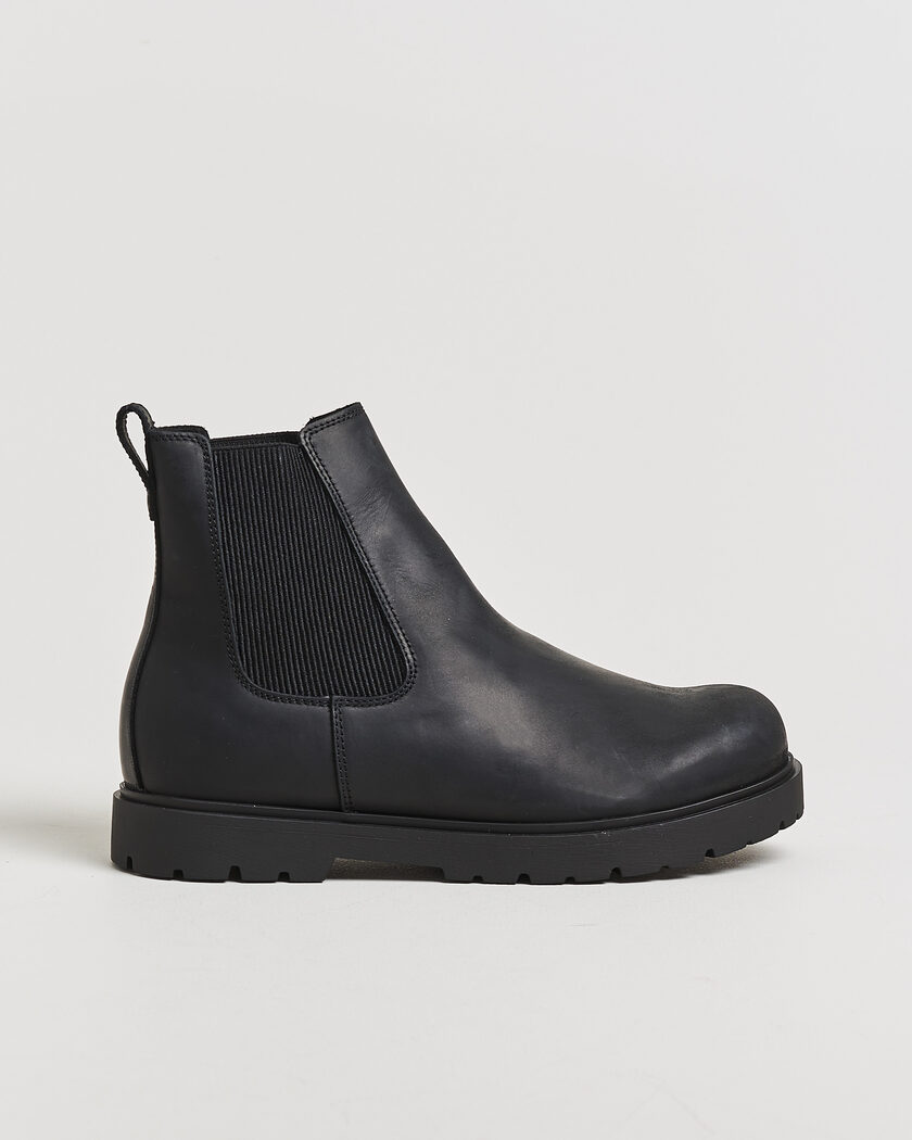 BIRKENSTOCK Highwood Oiled Leather Chelsea Boot Black – Sort