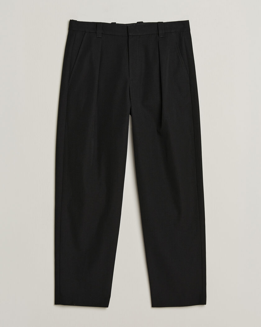 A.P.C. Renato Pleated Trousers Black – Sort