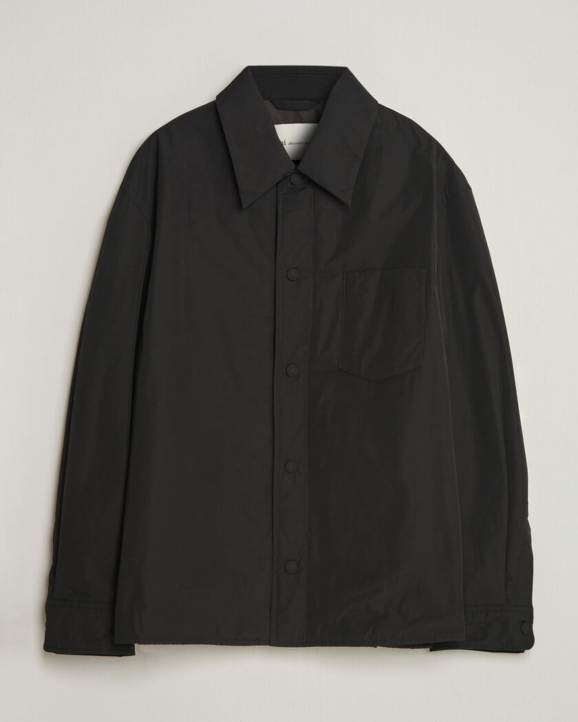 AMI Padded Shirt Jacket Black – Sort