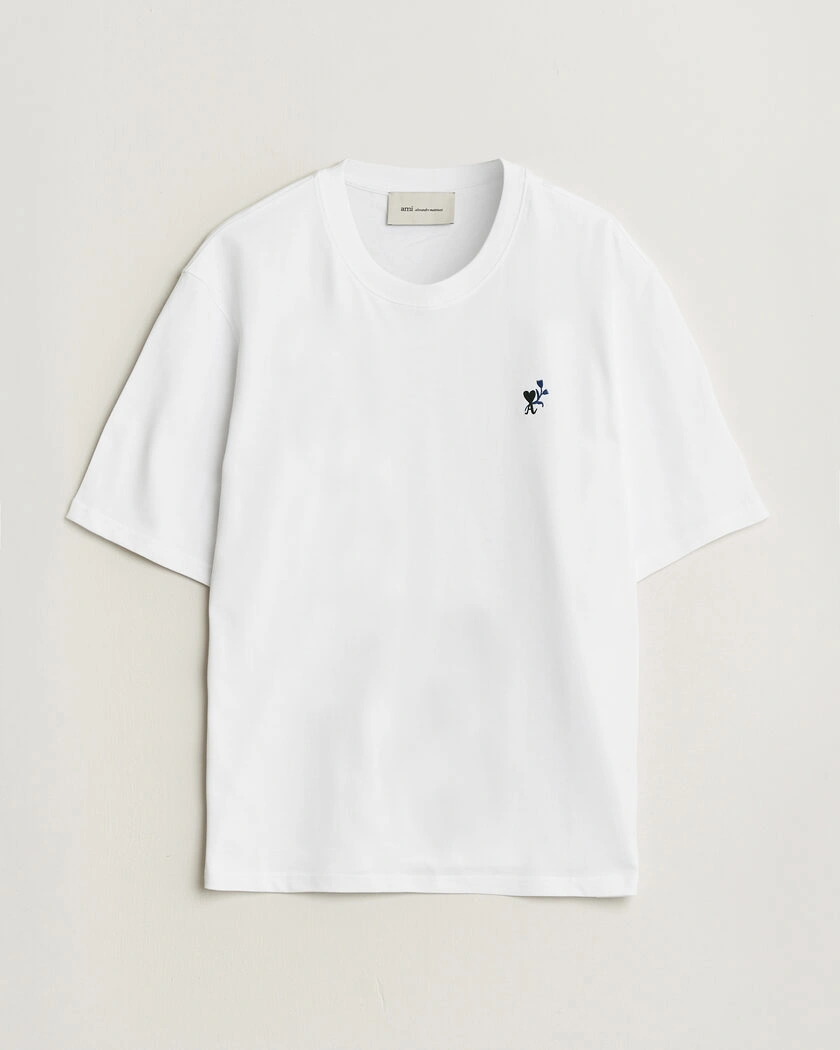 AMI Tulip Logo T-Shirt White – Hvid