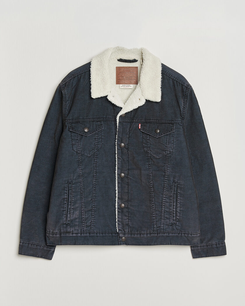 Levi's Type 3 Sherpa Trucker Worn-In Delft Steelhead – Grå