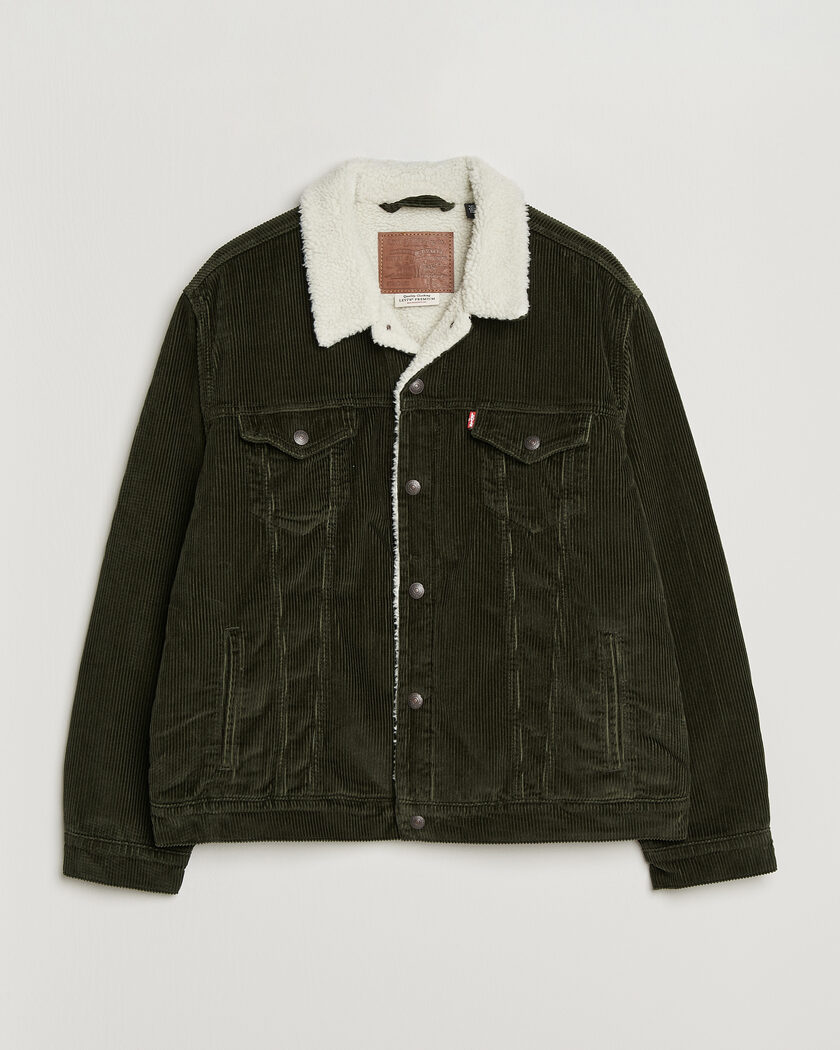 Levi's Type 3 Sherpa Trucker Rosin – Grøn