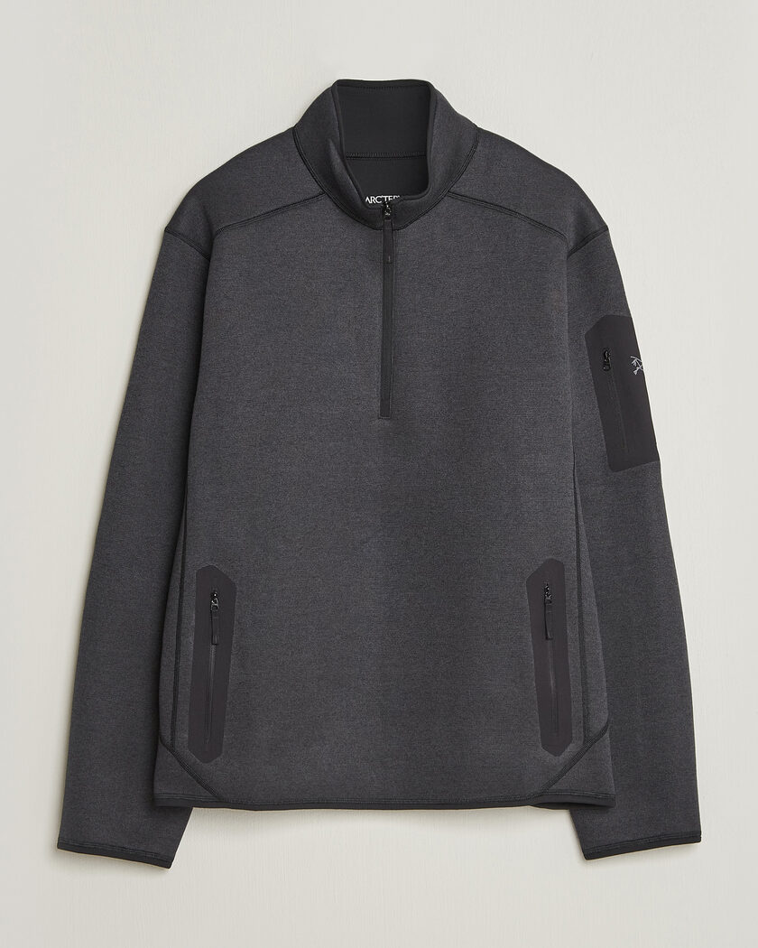 Arc'teryx Covert Half Zip Black Heather – Sort