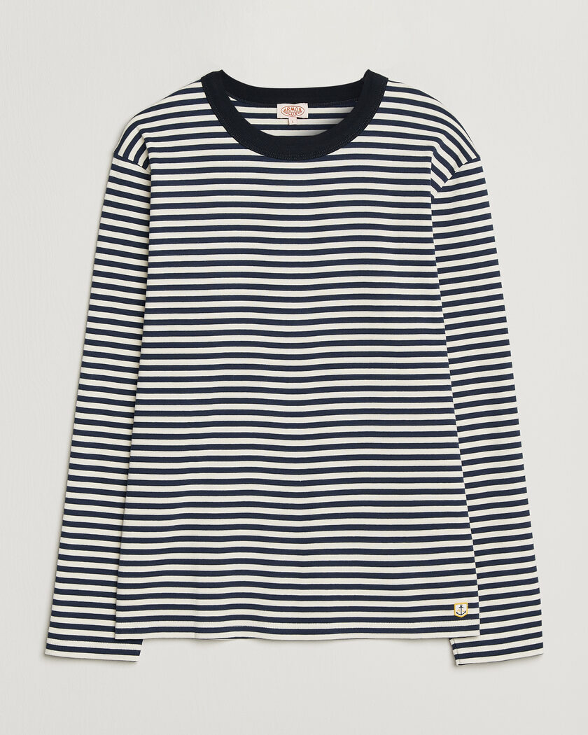 Armor-lux Héritage Striped Long Sleeve T-Shirt Marine/Milk – Flerfarvet